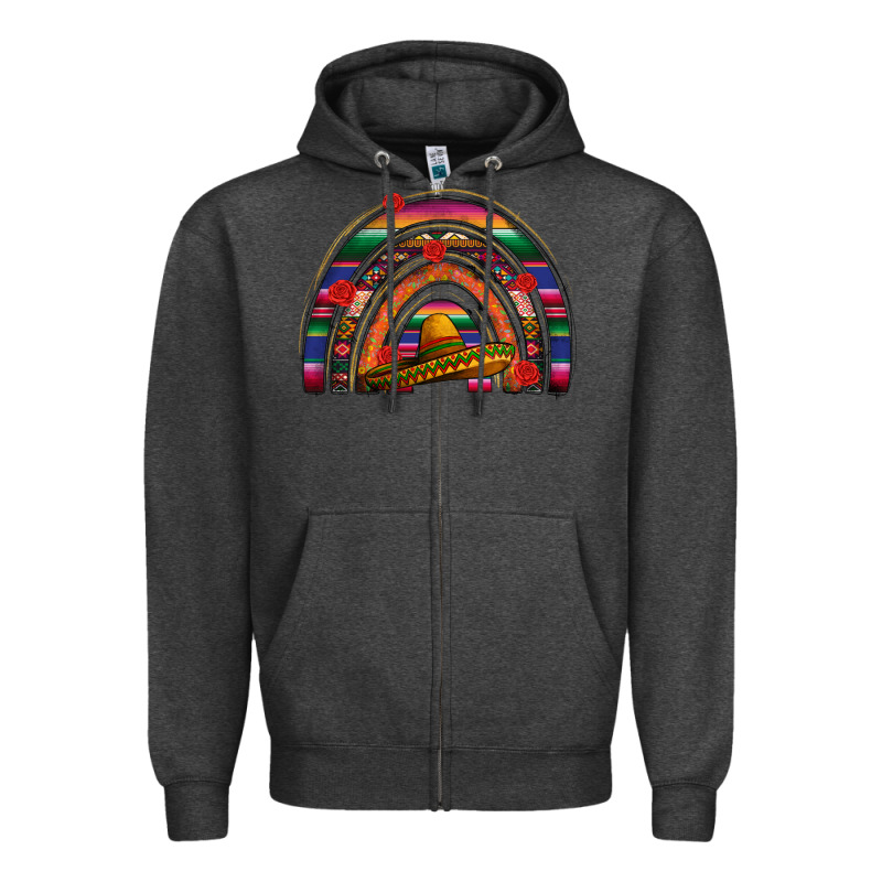 Mexico Rainbow Zipper Hoodie by FaDigitalArtStudio | Teevron