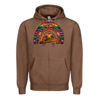Chestnut Mexico rainbow Zipper Hoodie - FaDigitalArtStudio