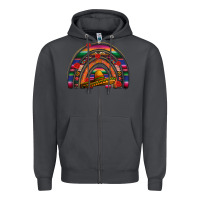 Smoke Mexico rainbow Zipper Hoodie - FaDigitalArtStudio