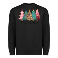Black christmas trees Heavyweight Sweatshirt - CowGirlArtShop