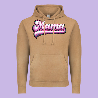 Mama Leopard Vintage Hoodie Designed By Ranaportraitstore