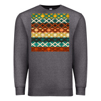 Charcoal Heather native american aztec seamless pattern 1 Premium Sweatshirt - BundleAndBundleShop