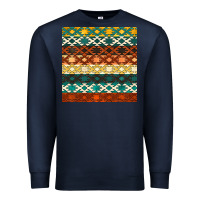 Navy native american aztec seamless pattern 1 Premium Sweatshirt - BundleAndBundleShop