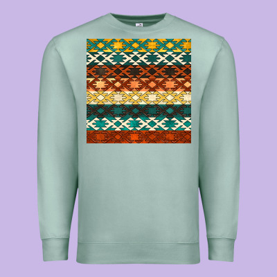 Native American Aztec Seamless Pattern 1 Premium Sweatshirt Designed By Bundleandbundleshop