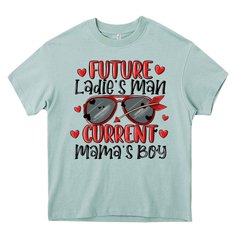 Future Ladies Man Current Mamas Boy Heavy Core Tee by MaliasSmallBusiness | Teevron