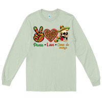 Matcha Peace Love Cinco De Mayo Long Sleeve Tee - texasbilliewilder