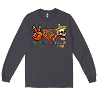 Smoke Peace Love Cinco De Mayo Long Sleeve Tee - texasbilliewilder