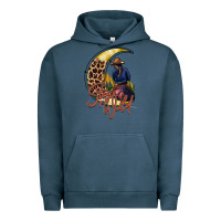 Pigment Midnight Navy stay wild moon cowgirl Urban Hoodie - RacoonDesign