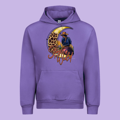 Stay Wild Moon Cowgirl Urban Hoodie Designed By Racoondesign