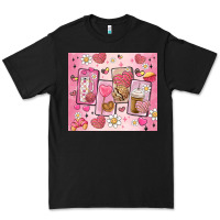 Black cafecito y chisme valentine's day Premium Tee - MaliasSmallBusiness