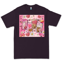 Plum cafecito y chisme valentine's day Premium Tee - MaliasSmallBusiness