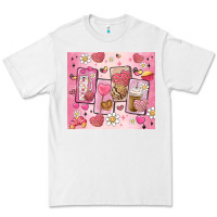 White cafecito y chisme valentine's day Premium Tee - MaliasSmallBusiness