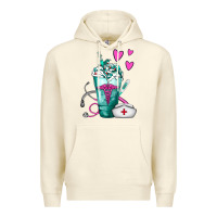 Sandshell Nurse Frappe Premium Hoodie - FaDigitalArtStudio