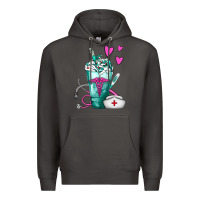 Smoke Nurse Frappe Premium Hoodie - FaDigitalArtStudio