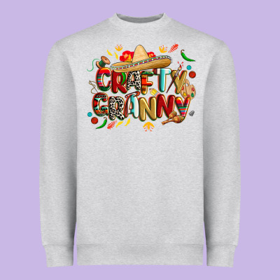 Cinco De Mayo Crafty Granny Heavyweight Sweatshirt Designed By Cowgirlartshop