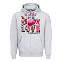 Heather Grey Let all that you do be in love Valentine's Day Zipper Hoodie - FaDigitalArtStudio