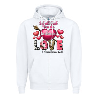 White Let all that you do be in love Valentine's Day Zipper Hoodie - FaDigitalArtStudio