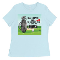 Baby Blue funny golf Ladies Tee - MaliasSmallBusiness