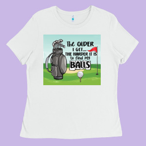Funny Golf Ladies Tee Designed By Maliassmallbusiness