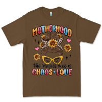 Cacao motherhood the perfect mix of chaos and love Premium Tee - MaliasSmallBusiness
