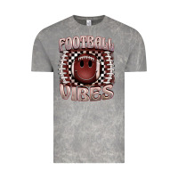 Cloud Rock football vibes smiley face Vintage Tee - BarkalooDesign