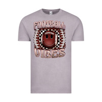 Vintage Zinc football vibes smiley face Vintage Tee - BarkalooDesign