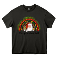 Asphalt merry christmas y'all santa rainbow Heavy Core Tee - AdoDesignShop