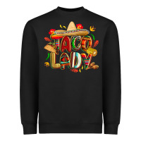 Black cinco de mayo taco lady Heavyweight Sweatshirt - CowGirlArtShop