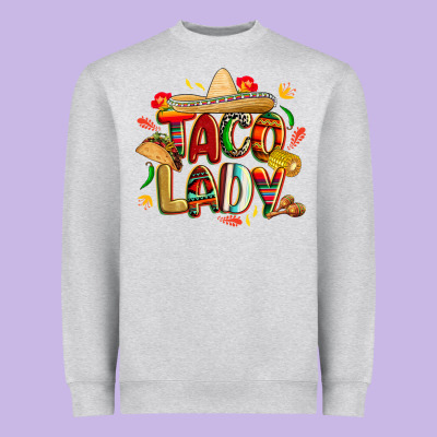 Cinco De Mayo Taco Lady Heavyweight Sweatshirt Designed By Cowgirlartshop
