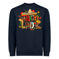 Navy cinco de mayo taco lady Heavyweight Sweatshirt - CowGirlArtShop