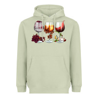 Matcha hallothanksmas halloween thanksgiving  christmas wine Heavyweight Hoodie - FaDigitalArtStudio
