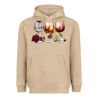 Mushroom hallothanksmas halloween thanksgiving  christmas wine Heavyweight Hoodie - FaDigitalArtStudio