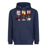 Navy hallothanksmas halloween thanksgiving  christmas wine Heavyweight Hoodie - FaDigitalArtStudio