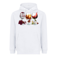 White hallothanksmas halloween thanksgiving  christmas wine Heavyweight Hoodie - FaDigitalArtStudio