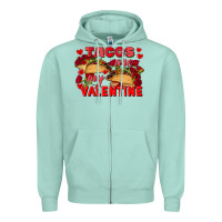 Seafoam Tacos are my Valentine Valentine's Day Zipper Hoodie - FaDigitalArtStudio