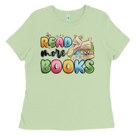 Matcha read more books Ladies Tee - MaliasSmallBusiness