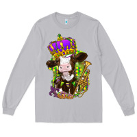 Moon Dust Mardi Gras cow Long Sleeve Tee - NancyCooperArtShop