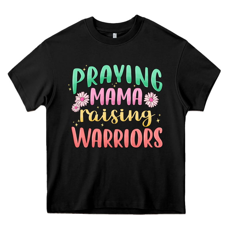 Prying Mama Raising Warriors Malia Heavy Core Tee by MaliasSmallBusiness | Teevron