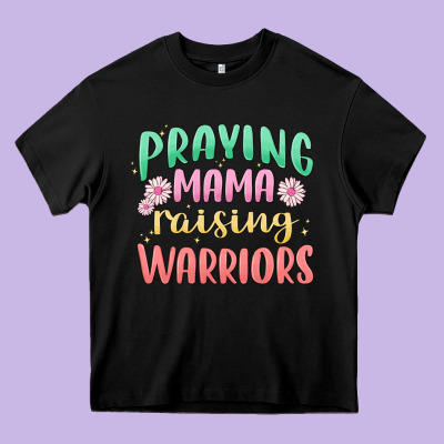 Prying Mama Raising Warriors Malia Heavy Core Tee Designed By Maliassmallbusiness