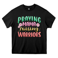 Black prying mama raising warriors malia Heavy Core Tee - MaliasSmallBusiness