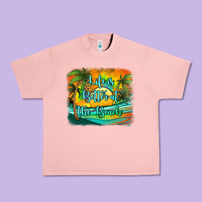 Life Is Better At The Beach Urban Heavy Tee Designed By Jasminsmagicworld