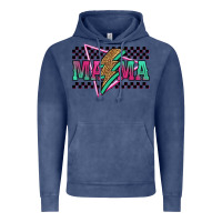 Vintage Denim mama techno lightning bolt Vintage Hoodie - Jasminsmagicworld
