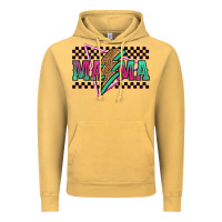 Mama Techno Lightning Bolt Vintage Hoodie | Teevron