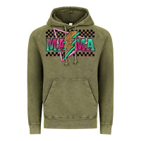 Vintage Olive mama techno lightning bolt Vintage Hoodie - Jasminsmagicworld