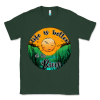 Sports Green life is better at the river Classic Tee - JahusDesignShop