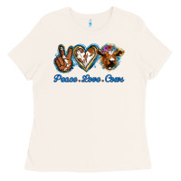 Bone Peace Love Cows Ladies Tee - Jasminsmagicworld