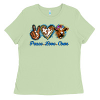 Matcha Peace Love Cows Ladies Tee - Jasminsmagicworld