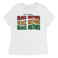 White i am black history Ladies Tee - MaliasSmallBusiness