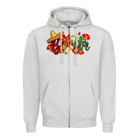 Dove Grey Bonita Zipper Hoodie - FaDigitalArtStudio