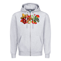 Heather Grey Bonita Zipper Hoodie - FaDigitalArtStudio